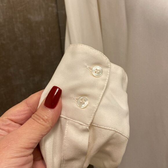 Haute Hippie Cream Silk blouse, XS - Picture 4 of 7